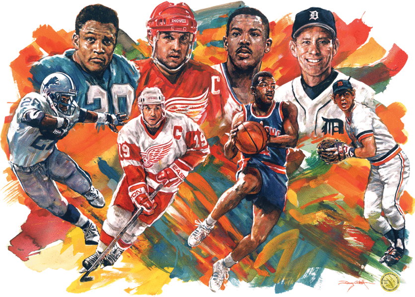 Michigan Sports Hall of Fame Mural